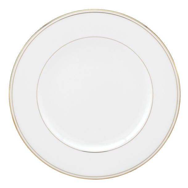 Lenox Federal Gold Block Monogram Dinnerware Accent Plate, P - View #9